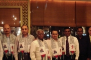 رئيس التحرير - مع سفير فلسطين ورجال اعمال من فلسطين وسريلانكا - كولومبو