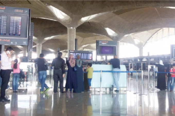 3.4 مليون مسافر في مطار الملكة علياء بالنصف الأول من 2016