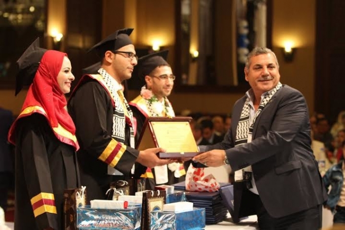 &quot;الإسلامي الفلسطيني&quot; يرعى حفل تخرج بجامعة الأزهر