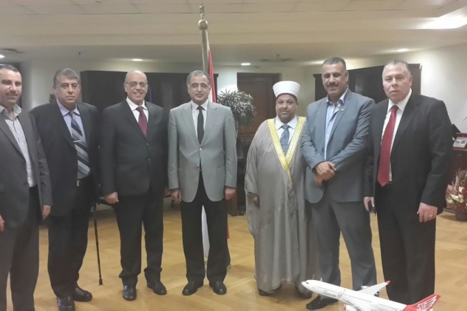 عودة وزيري الاوقاف والمواصلات من القاهرة بعد إجراء لقاءات مشتركة مع وزير الطيران المدني المصري