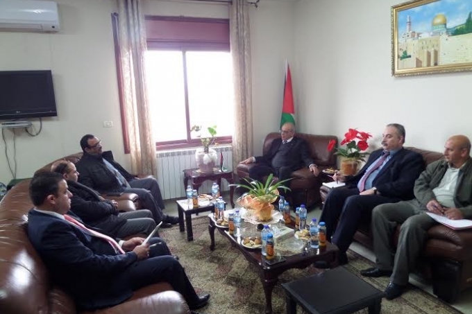 الوزير سميح طبيلة يجتمع مع القائم بأعمال النائب العام الدكتور احمد برّاك