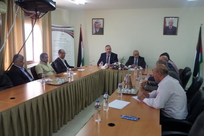 وزير النقل والمواصلات المهندس سميح طبيلة يجتمع مع رئيس وأعضاء جمعية مستوردي المركبات لقطاع غزه